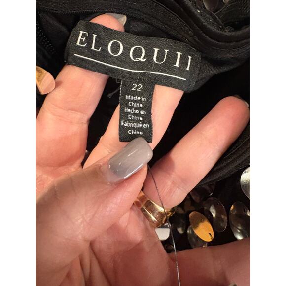 Eloquii Paillette Dress With Big Skirt Size 22 NWT - Picture 5 of 13